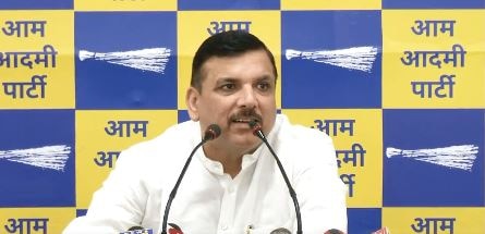 AAP Rajya Sabha MP Sanjay Singh said the Centre had proven itself incapable of providing security to Kashmiri Pandits.&nbsp; (Twitter/@AamAadmiParty)