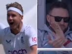 Stuart Broad and Brendon McCullum
