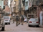 Police personnel patrolling after a communal clash broke out, in Kanpur in Uttar Pradesh on Friday. Police personnel patrolling after a communal clash broke out, in Kanpur in Uttar Pradesh on Friday.