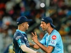 Gujarat Titans head coach Ashish Nehra (R) during IPL 2022 Qualifier-1(PTI) Gujarat Titans head coach Ashish Nehra (R) during IPL 2022 Qualifier-1(PTI)