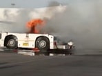 A fire incident was reported at the cargo bay of Delhi Airport on Friday.(ANI) A fire incident was reported at the cargo bay of Delhi Airport on Friday.(ANI)