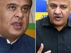 Assam chief minister Himanta Biswa (left) hits back at corruption allegations levelled by Delhi deputy chief minister Manish Sisodia (right).&nbsp;