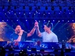 Shaan and KK. Shaan and KK.