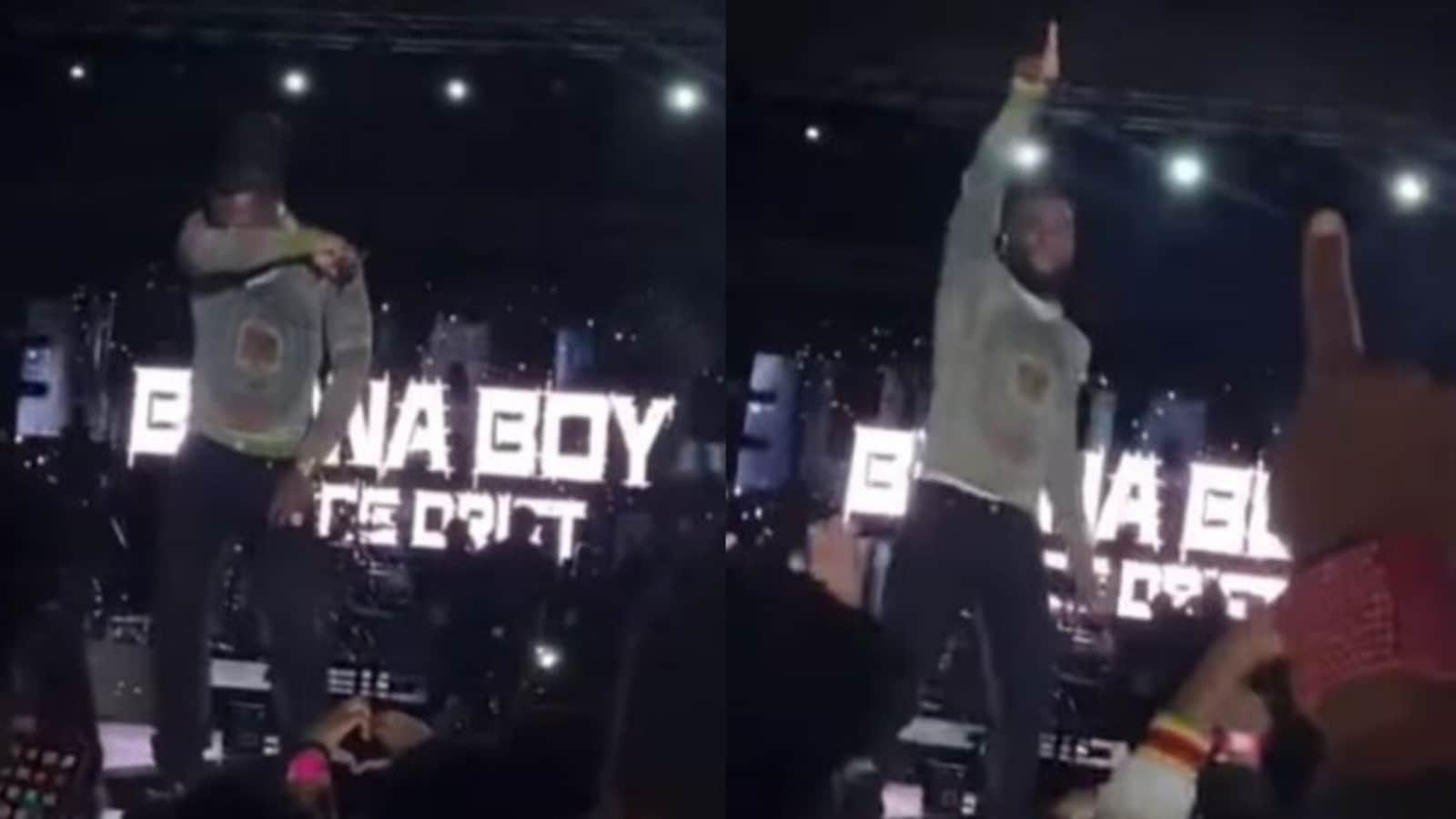 Sidhu Moose Wala: Nigerian singer Burna Boy pays rapper a teary-eyed tribute on stage with his signature step. Watch