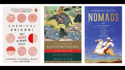 A book on how nomads have contributed to civilization, a new translation of a fascinating collection of stories, and a part memoir-part self-help book for those grappling with their mental health. (HT Team) A book on how nomads have contributed to civilization, a new translation of a fascinating collection of stories, and a part memoir-part self-help book for those grappling with their mental health. (HT Team)