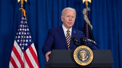 US President Joe Biden speaks about the May jobs report. (AP) US President Joe Biden speaks about the May jobs report. (AP)