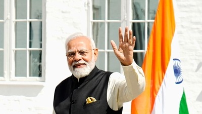 The prime minister tweeted three news pieces highlighting the government's achievements in making India 'Atmanirbhar' or self-reliant. (AP) The prime minister tweeted three news pieces highlighting the government's achievements in making India 'Atmanirbhar' or self-reliant. (AP)
