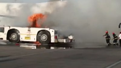 A fire incident was reported at the cargo bay of Delhi Airport on Friday. (ANI)