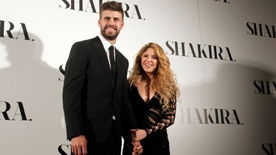 Singer Shakira with soccer player Gerard Pique. (AP/File) (AP)