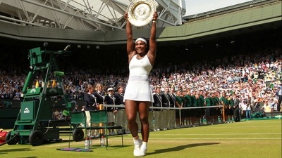 Serena Williams has won seven of her Open era record 23 major singles championships at the All England Club (AP)