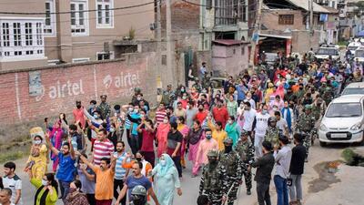 As many as 177 Kashmiri Pandit teachers at government schools were transferred on Saturday to “safer places” after a spate of targeted attacks in the Kashmir valley (PTI) As many as 177 Kashmiri Pandit teachers at government schools were transferred on Saturday to “safer places” after a spate of targeted attacks in the Kashmir valley (PTI)