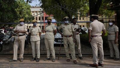 The Dakshina Kannada district police issued a notice to panchayat officials over a board put up near a temple restricting autorickshaws and other vehicles “driven by non-Hindus” in Belthangady taluk. (AP) The Dakshina Kannada district police issued a notice to panchayat officials over a board put up near a temple restricting autorickshaws and other vehicles “driven by non-Hindus” in Belthangady taluk. (AP)