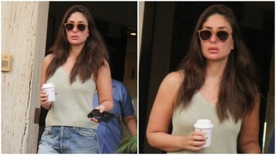 In the end, Kareena left her tresses open in a side parting and rocked a no-makeup look, featuring glossy nude lip shade, glowing skin and a hint of blush on the cheeks. What do you think of her day-out look? (HT Photo/Varinder Chawla) In the end, Kareena left her tresses open in a side parting and rocked a no-makeup look, featuring glossy nude lip shade, glowing skin and a hint of blush on the cheeks. What do you think of her day-out look? (HT Photo/Varinder Chawla)