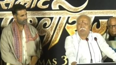 Akshay Kumar's Samrat Prithviraj presents Indian perspective, RSS chief Mohan Bhagwat said.&nbsp;