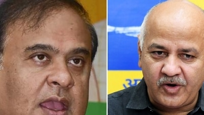 Assam chief minister Himanta Biswa (left) hits back at corruption allegations levelled by Delhi deputy chief minister Manish Sisodia (right).&nbsp;