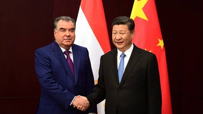 Changing Equations :Tajikistan ruler Emomali Rahmon with Chinese President Xi Jinping. Changing Equations :Tajikistan ruler Emomali Rahmon with Chinese President Xi Jinping.