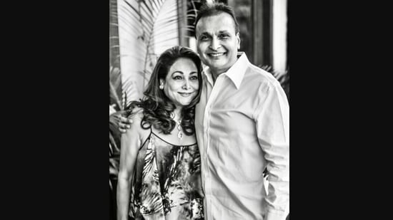 The image was posted on Instagram by Tina Ambani and it shows her with her husband Anil Ambani. (Instagram/@tinaambaniofficial)