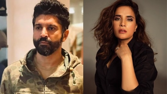 Farhan Akhtar and Richa Chadha tweeted over perfume ads.