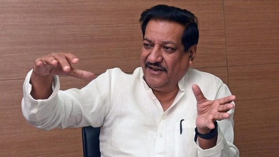 Prithviraj Chavan, former chief minister of Maharashtra and senior Congress leader.(HT FILE)