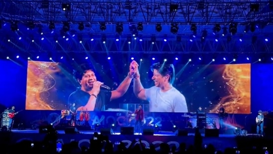 Shaan and KK. Shaan and KK.
