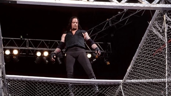 WWE: The Undertaker after his Hell in a Cell match against Mankind(WWE)