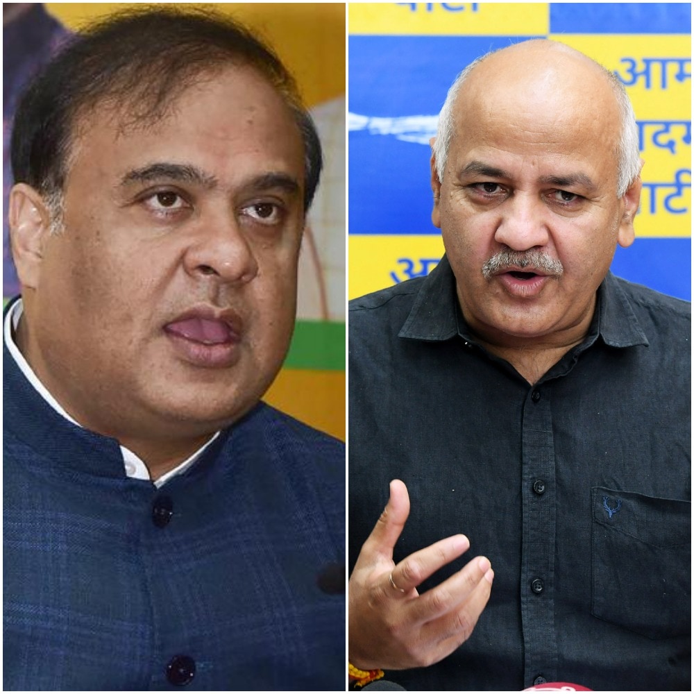 Assam chief minister Himanta Biswa (left) hits back at corruption allegations levelled by Delhi deputy chief minister Manish Sisodia (right).&nbsp;