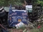 The bus had been coming from Panna district in Madhya Pradesh.(Neeraj Santoshi)