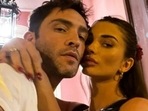 Amy Jackson with Ed Westwick. Amy Jackson with Ed Westwick.