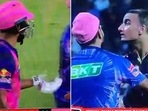 Altercation between Riyan Parag and Harshal Patel during IPL 2022 Altercation between Riyan Parag and Harshal Patel during IPL 2022
