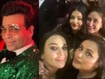 Preity Zinta shared some selfies from Karan Johar's birthday party in May 2022.