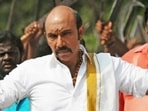 Sathyaraj in Chennai Express. Sathyaraj in Chennai Express.