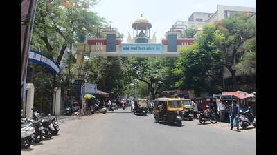 An arch at DP road. (HT FILE PHOTO) An arch at DP road. (HT FILE PHOTO)