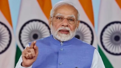 Prime Minister Narendra Modi speaks at the launch of the global initiative 'LiFE MOVEMENT' through video conferencing, in New Delhi on Sunday. Prime Minister Narendra Modi speaks at the launch of the global initiative 'LiFE MOVEMENT' through video conferencing, in New Delhi on Sunday.