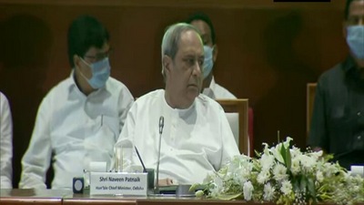 Odisha chief minister Naveen Patnaik at the swearing-in of new ministers in his cabinet. (ANI) Odisha chief minister Naveen Patnaik at the swearing-in of new ministers in his cabinet. (ANI)