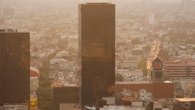 A general view of buildings as the high levels of air pollution continue in Mexico City, Mexico.&nbsp; (REUTERS)