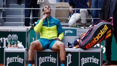 Spain's Rafael Nadal after winning the men's singles final against Norway's Casper Ruud&nbsp; (REUTERS)