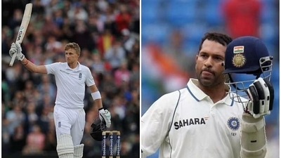 Joe Root and Sachin Tendulkar