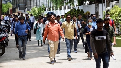 Aspirants leave the examination centre after appearing for the Union Public Service Commission (UPSC) Civil Services Prelims Exam, in Patna on Sunday. (Pappi Sharma/ANI) Aspirants leave the examination centre after appearing for the Union Public Service Commission (UPSC) Civil Services Prelims Exam, in Patna on Sunday. (Pappi Sharma/ANI)