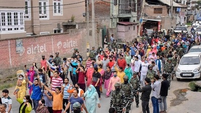 As many as 177 Kashmiri Pandit teachers at government schools were transferred on Saturday to “safer places” after a spate of targeted attacks in the Kashmir valley. (PTI) As many as 177 Kashmiri Pandit teachers at government schools were transferred on Saturday to “safer places” after a spate of targeted attacks in the Kashmir valley. (PTI)