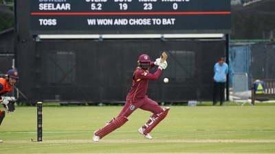 Brooks and Mayers unleashed a well-calculated assault on the Dutch bowling attack. (West Indies Twitter. )