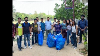 Students of PGDAV College take part in a cleanliness drive as part of environment day cleanlinesses initiatives. Students of PGDAV College take part in a cleanliness drive as part of environment day cleanlinesses initiatives.