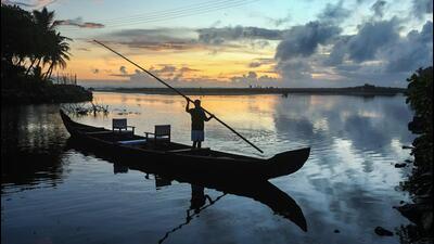 Usually, in the first few days of the monsoon season many areas receive average 6-8 cms of rain but this time the highest rainfall was recorded at 5 cms in Mancopmpu in Alappuzha district on Friday, data shows. (PTI PHOTO.)