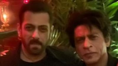 Salman Khan and Shah Rukh Khan at Karan Johar's birthday bash. Salman Khan and Shah Rukh Khan at Karan Johar's birthday bash.