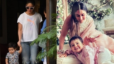 Kareena Kapoor with her 'super star' son Jehgangir Ali Khan. Kareena Kapoor with her 'super star' son Jehgangir Ali Khan.