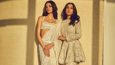 Sara Ali Khan and Ananya Panday in Abu Dhabi. Sara Ali Khan and Ananya Panday in Abu Dhabi.