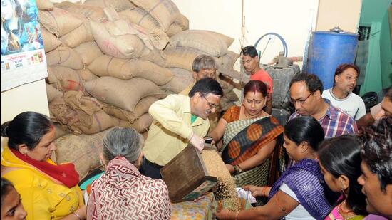 Five kg free dry rations to 800 million poor every month under the Pradhan Mantri Garib Kalyan Anna Yojana since April 2020.