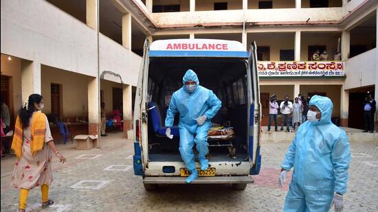 Karnataka has 2,260 new active cases as of Saturday, of which Bengaluru accounts for 2,146. (Representative Photo/PTI) Karnataka has 2,260 new active cases as of Saturday, of which Bengaluru accounts for 2,146. (Representative Photo/PTI)