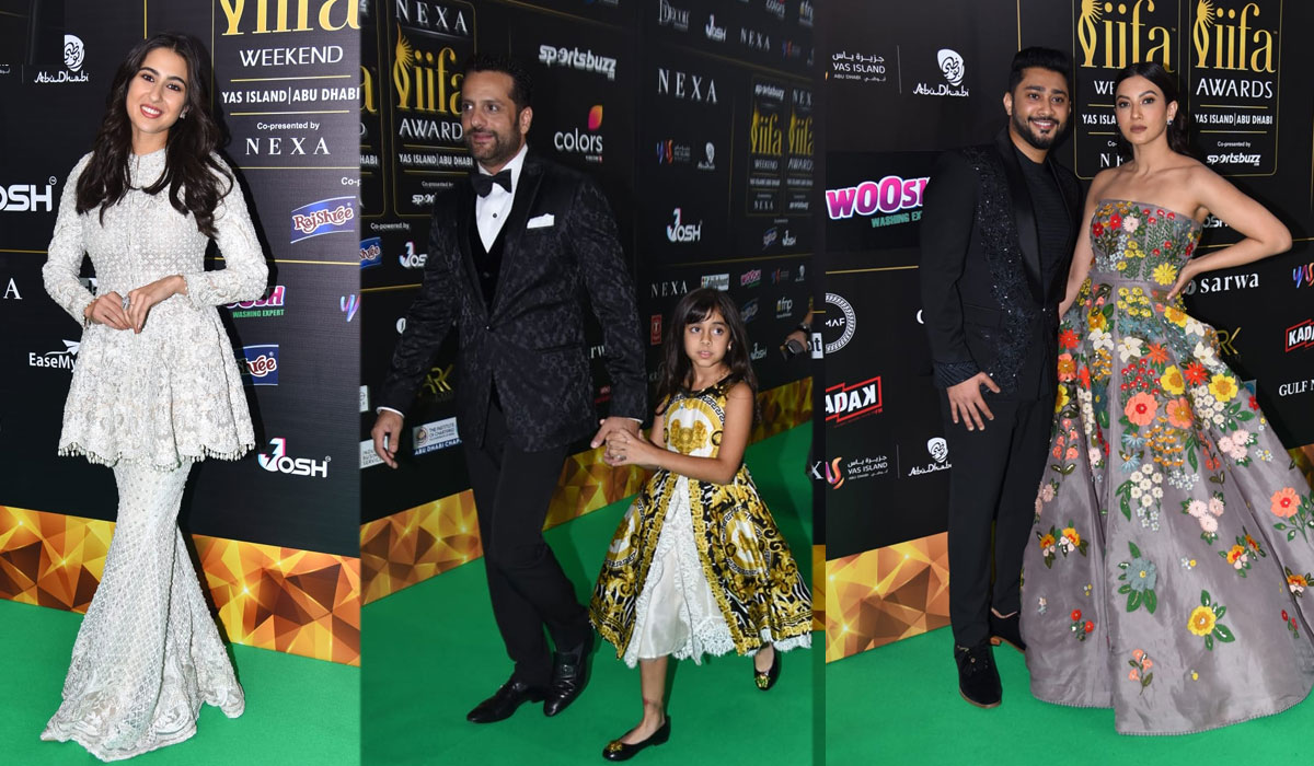 Sara Ali Khan, Fardeen Khan with daughter, Zaid Darbar and Gauahar Khan at the event. (Varinder Chawla)