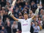 England's Joe Root celebrates scoring his century (100 runs) during the fourth day of the test match between England and New Zealand England's Joe Root celebrates scoring his century (100 runs) during the fourth day of the test match between England and New Zealand 