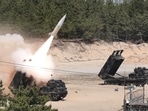 The South Korean Defence Ministry in Seoul shows a US Army Tactical Missile System (ATACMS) firing a missile from an undisclosed location on South Korea's east coast during a live-fire exercise aimed to counter North Korea's missile test. The South Korean Defence Ministry in Seoul shows a US Army Tactical Missile System (ATACMS) firing a missile from an undisclosed location on South Korea's east coast during a live-fire exercise aimed to counter North Korea's missile test.